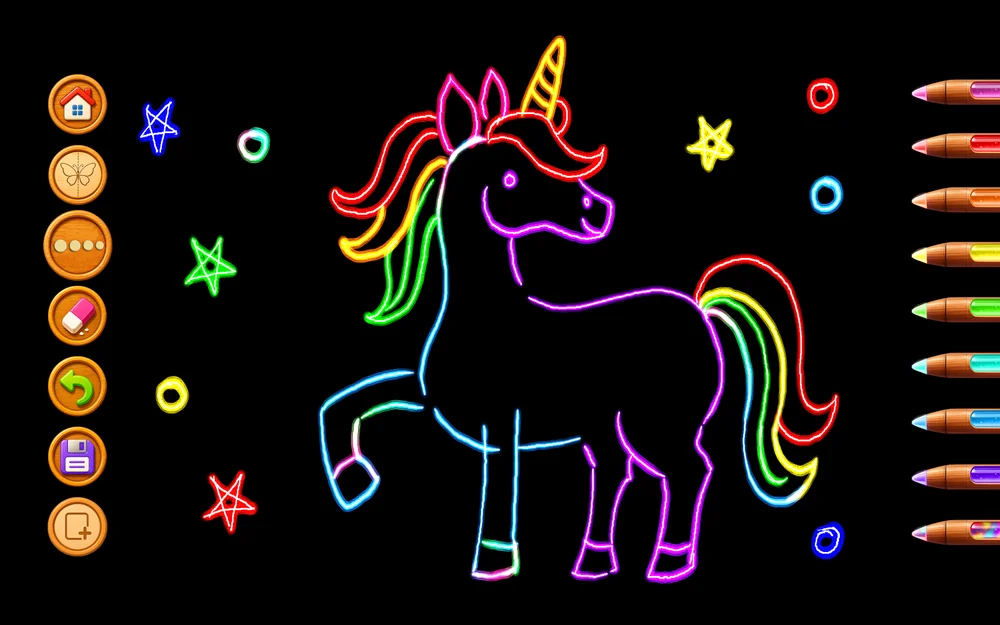 MagicPalette neon glow mode